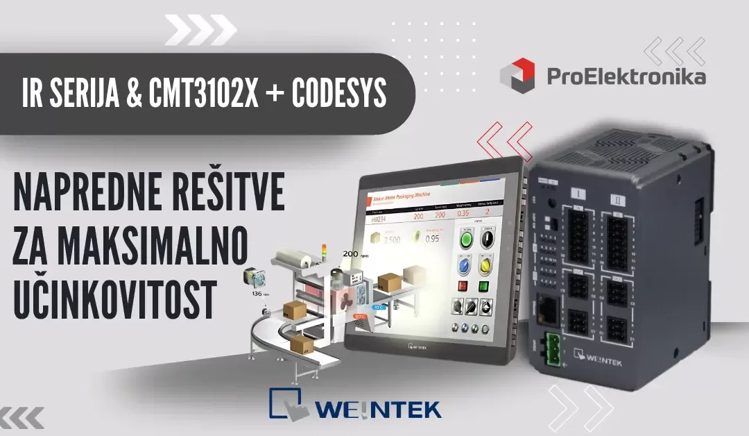 Serija Weintek iR in HMI panel cMT3102X s CODESYS: Novi standardi v industrijski avtomatizaciji